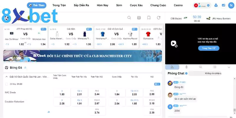Cá cược thể thao: Nơi thỏa mãn niềm đam mê thể thao của bạn Hướng dẫn cách cá cược thể thao tại 8xbet chuẩn nhất