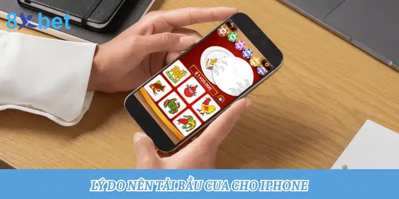 Hướng dẫn tải Bầu Cua cho iPhone, thành công chỉ trong 3 phút Lý do nên tải app Bầu Cua 8xbet chơi trên điện thoại